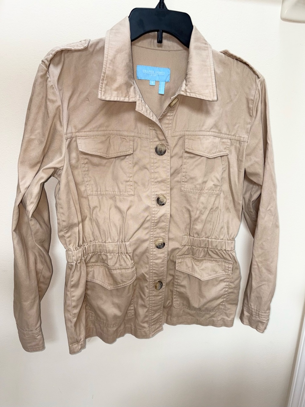 Draper James Beige Utility Jacket
